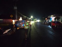 Personil OMB Polres Sawahlunto Wilayah Talawi Laksanakan Pengamanan Kampanye Pemilu Di Dua Tempat