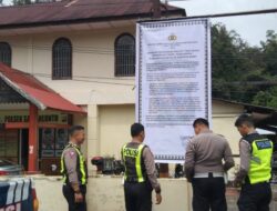 Polres Sawahlunto Pasang Baliho Maklumat Kapolda Sumbar Tentang Larangan Penggunaan Knalpot Bising/Brong
