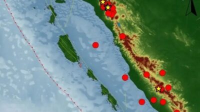 Peningkatan Aktivitas Gempa di Sumbar Capai 57 Guncangan Tercatat dalam Sepekan