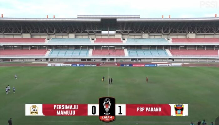 Taklukan Persimaju Mamuju 1-0, PSP Padang ke Puncak Klasemen