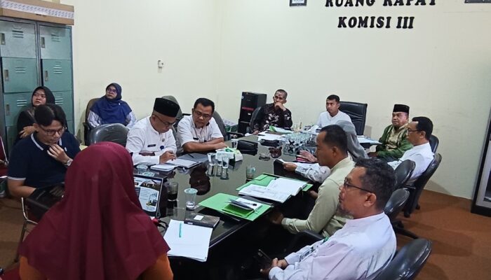 Komisi III DPRD Padang Pariaman Dukungan Progul Usulan OPD