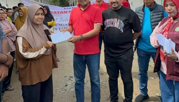Peringati HUT INI ke-188, Pengwil INI Sumbar Salurkan Santunan ke Warga Huntara Palembayan