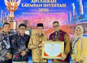 Raih Penghargaan Anugerah Layanan Investasi 2026, Bukti Komitmen Kemudahan Berusaha