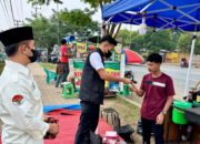 Kualitas Udara Dharmasraya Kian Memburuk, Pemuda PERTI Bagikan Ribuan Masker