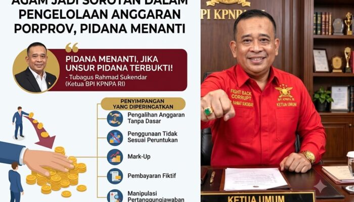 Pidana Menanti, Agam Jadi Sorotan dalam Pengelolaan Anggaran Porprov