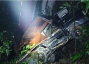 Diduga Supir Hilang Kendali, Truk Tronton Box Terperosok ke Jurang di Kawasan Sitinjau Lauik